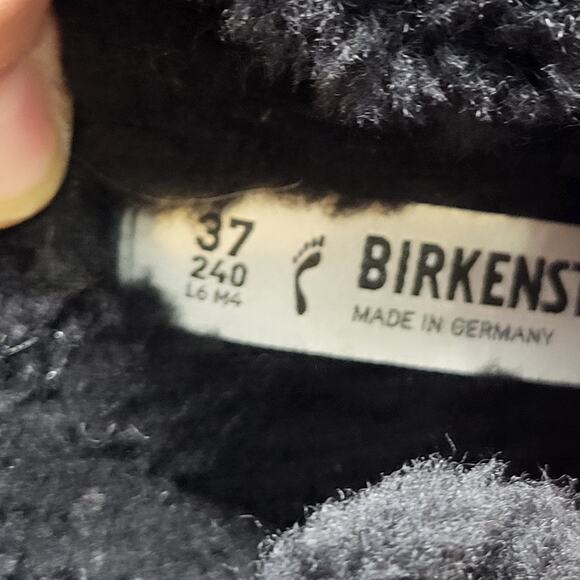NEW Birkenstock Boston Shearling Clog Black Women's size EU 37 US 6.5 - Picture 4 of 5